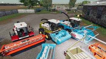 FS 19 Mods Fortschritt E-282 MDW and Harvesters