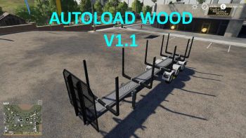 FS 19 Mods Timber Runner Wide With Autoload Wood