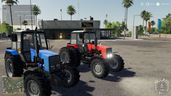 FS 19 Mods MTZ 1221 Blue and Red