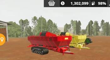 Farming Simulator 20 Android Mods Bazuca Amity Beet Cart Red and Bazuca Ropa Big Bear Yellow
