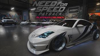 Five unique cars from the "Platinum Car Pack" for Need for Speed Payback