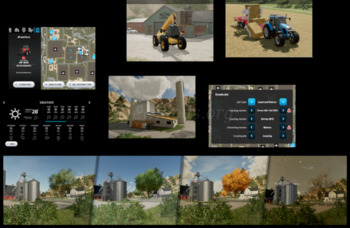 Seasons on the FS 23 farm, AI workers and transport of movable goods