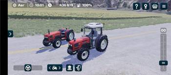 Tractor without cab and with cab