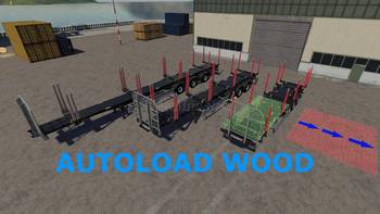 FS 19 Mods Autoload Wood Fliegl Timber Runner Wide With