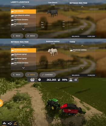 Growing animals on your Farming 20 Android, buying and feeding