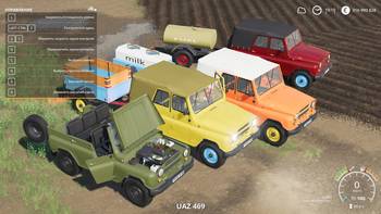 FS 19 Mods UAZ 469 with Trailer