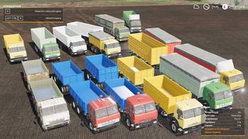 FS 19 Mods KamAZ Grain Truck with Trailer