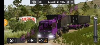 Farming Simulator 20 Android Mods Atego 2425 and Pac Roll-on