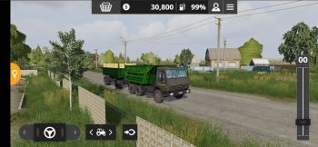 Farming Simulator 20 Android Mods KAMAZ 55111 and Nefaz 8529
