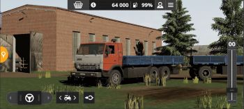 Farming Simulator 20 Android Mods KAMAZ and Trailer