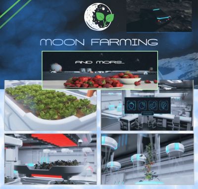 You can already try Moon Farming demo on Windows, moon farming simulator